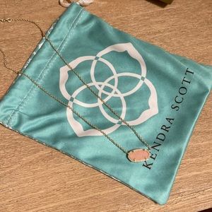 Kendra Scott Elisa Necklace - light Pink Drusy